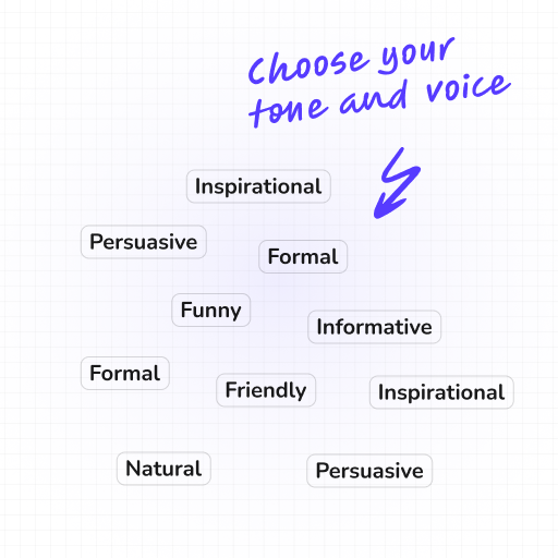 AI writer tone and voice